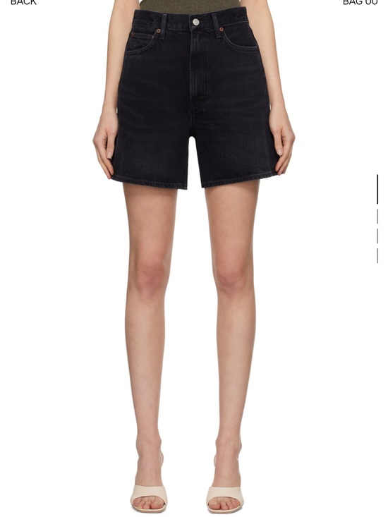 Agolde Pants - Agolde Charcoal Black High-Rise Button-Fly Jeans